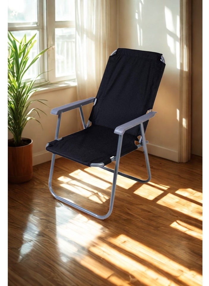 SMART HOME 6-Piece Folding  Chair Set, Lightweight Adjustable Backrest Chair for Garden (Color Matches Picture) - Image 2