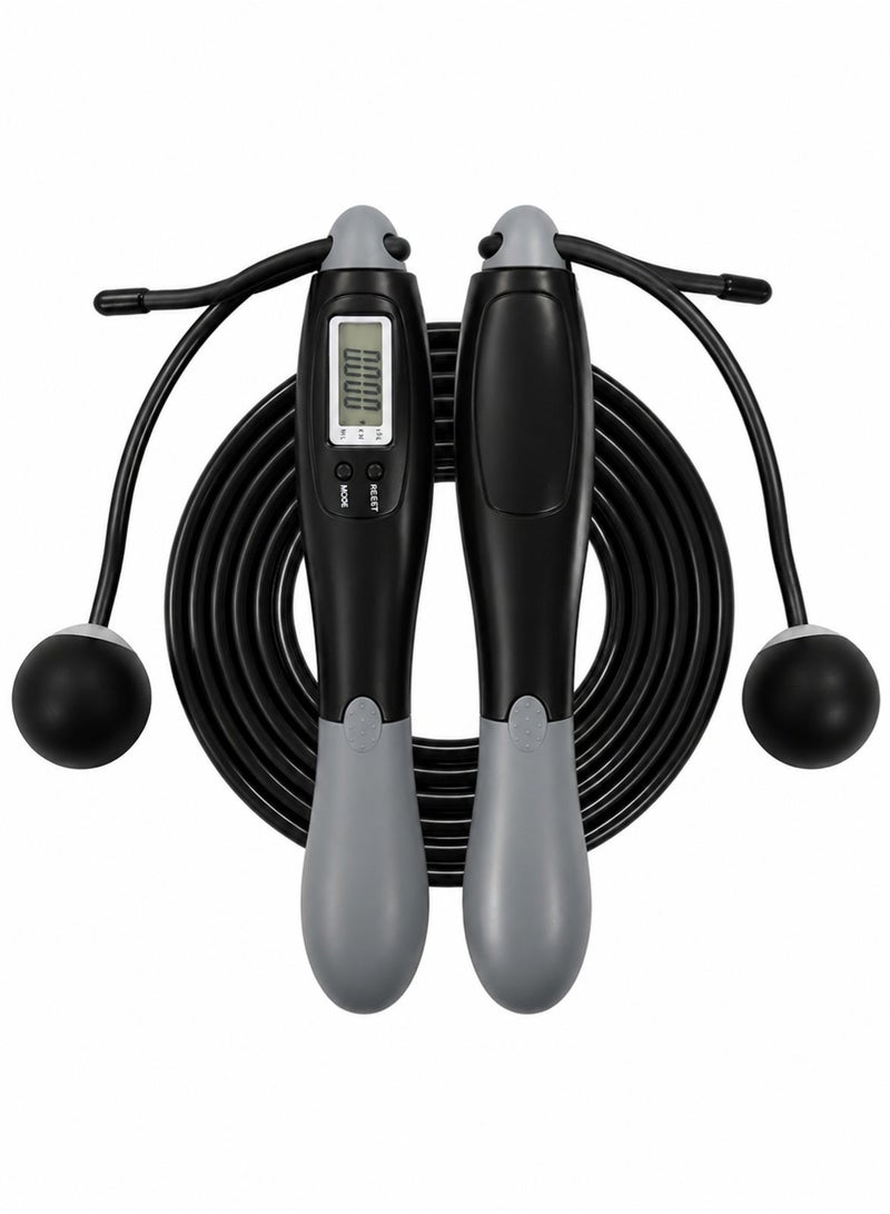 Hanira Digital Counting Skipping Rope with Adjustable Handles, Dual Purpose Digital Jump Rope - Image 2