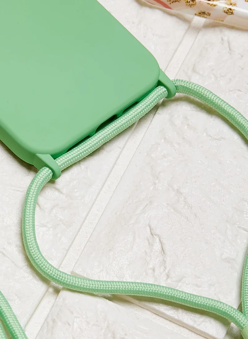 COCONUT LANE Lanyard Green Iphone 14 Pro Max Case