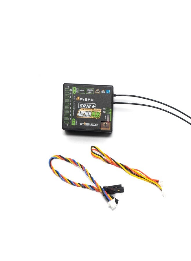 FrSky Archer Plus SR12+ Receiver 12 Channels Built-in 3-Axis Gyro & Accelerometer Multiple Flight Modes Dual Detachable Antennas Full-Range Signal SBUS in Redundancy XT30 Dual Power Telemetry Support - Image 5