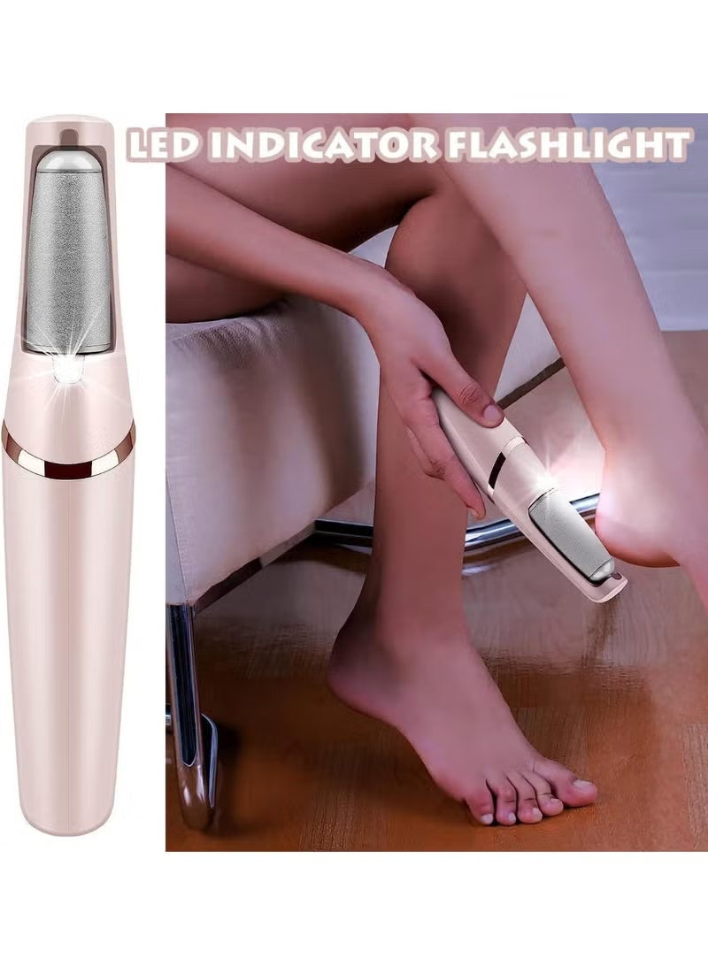 Flawless Electric Foot File for Dead Skin and Cracks Removal with Exfoliating Roller – Professional At-Home Pedicure for Foot Care and USB Charging for Smoother Heels - Image 3