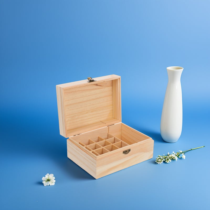 Box Lattice Storage Box For Essential Oils Organizer And Storage Present For Women Holder Storage Case - Image 5