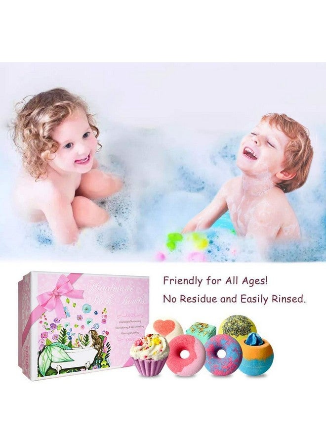 STNTUS INNOVATIONS Bath Bombs, 7 Natural Bath Bomb Gift Set, Handmade Bubble Bathbombs for Women Kids, Gifts for Mom Her Girlfriend, Mothers Day Gifts, Birthday Valentines Christmas Gifts for Women