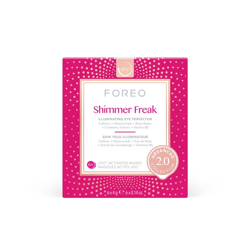 FOREO Shimmer Freak Advanced Collection 2.0 UFO-Activated Facial - Eye Contour Illuminating - Beauty & Personal Care - Rose Water - Niacinamide - All Skin Types - Wrinkles - Puffiness - 6 pcs in Pack - Image 3