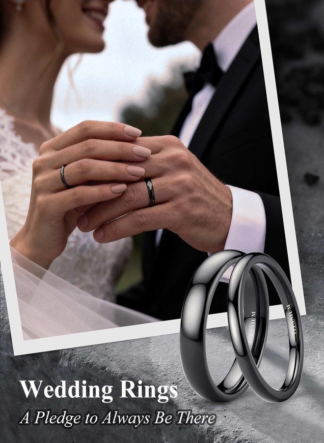 جي ستايل خواتم زفاف من التيتانيوم من Jstyle، متوفرة بأحجام 2 مم، 4 مم، و6 مم، مطلية بالفضة/الأسود/الذهب، بتصميم مقبب مصقول للغاية، قابلة للتكديس، مناسبة للخطوبة والوعد، مقاسات من 6 إلى 13، مقاومة للصدأ، 9 - Image 5