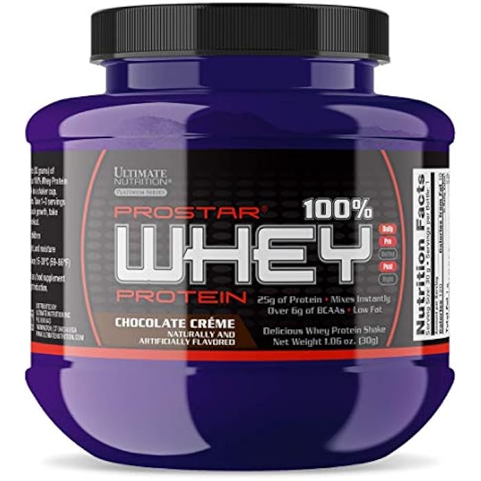 ULTIMATE NUTRITION مسحوق بروتين واي برو ستار من الترا نيوترشن، كريمة الشوكولاتة - منخفض الكربوهيدرات، مسحوق بروتين عالي - مشروب لزيادة العضلات والتعافي - منخفض الصوديوم، قليل الدسم وصديق للكيتو - 1.06 أونصة - Image 2