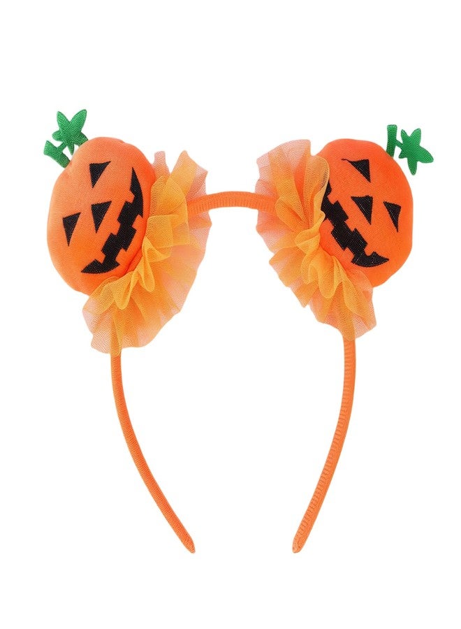 ZEYER Cute Pumpkin Halloween Headband for Women Exquisite Pumpkin Hair Accessories Shiny Pumpkin Halloween Costume Party Supplies Head Bands 1PCS - Image 1