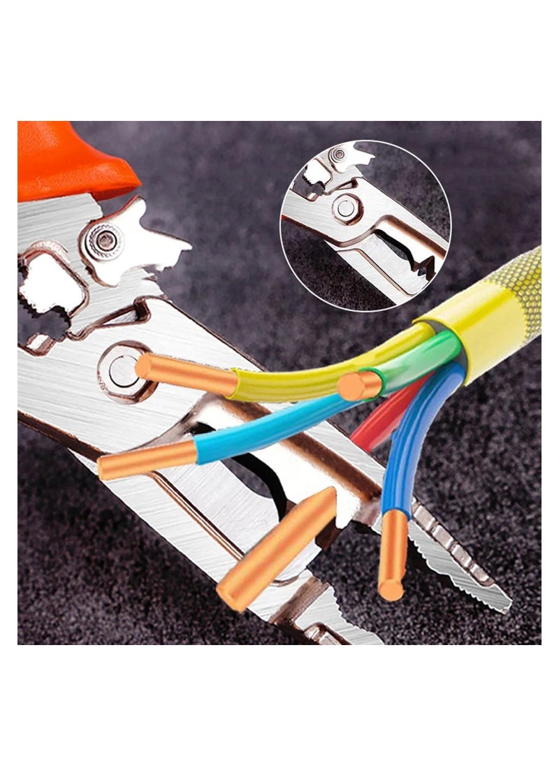 SYOSI - Wire Stripper Cutter Wire Crimping Tool Automatic Wire Stripper Wire Cutter Wire Crimper Cable Stripper Wiring Tools and Multi-Function Hand Tool - Image 1