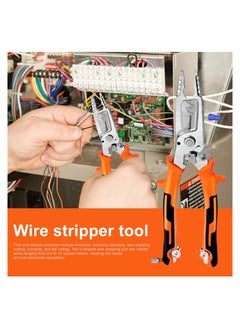 SYOSI Wire Stripper Cutter Wire Crimping Tool Automatic Wire Stripper Wire Cutter Wire Crimper Cable Stripper Wiring Tools and Multi-Function Hand Tool  - Image 2