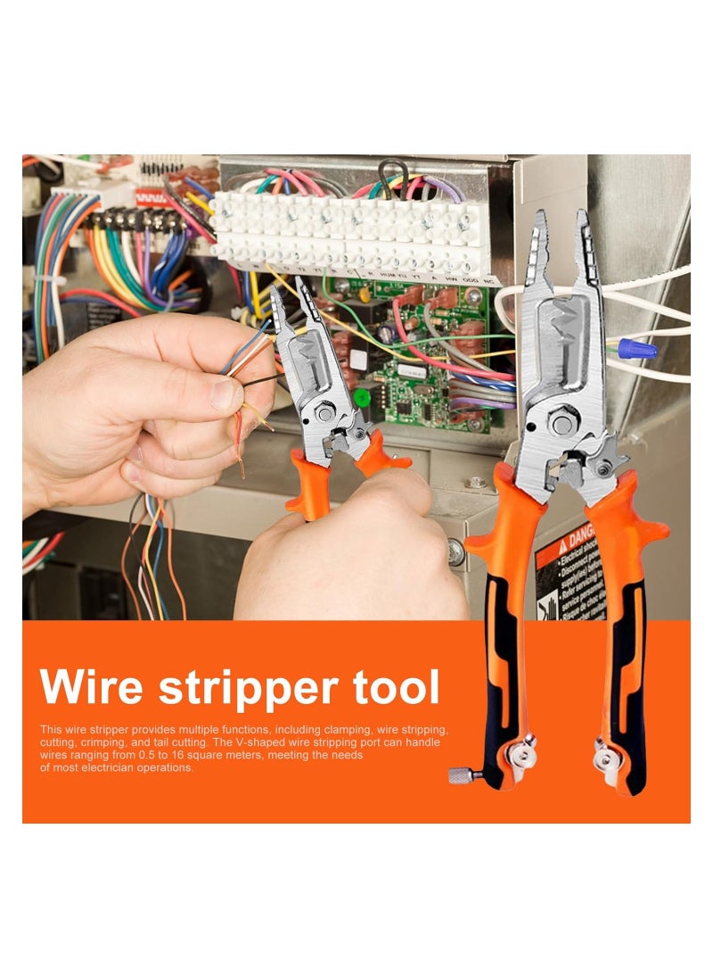 SYOSI - Wire Stripper Cutter Wire Crimping Tool Automatic Wire Stripper Wire Cutter Wire Crimper Cable Stripper Wiring Tools and Multi-Function Hand Tool - Image 1