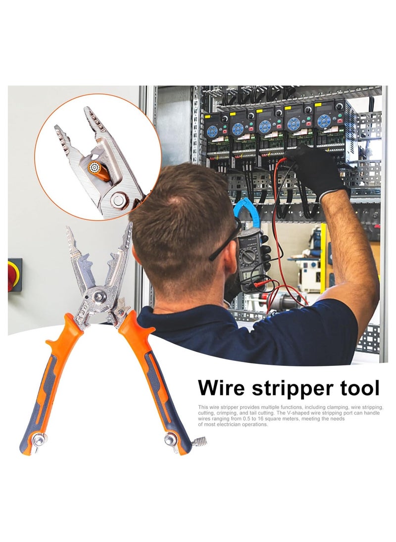 SYOSI - Wire Stripper Cutter Wire Crimping Tool Automatic Wire Stripper Wire Cutter Wire Crimper Cable Stripper Wiring Tools and Multi-Function Hand Tool - Image 1