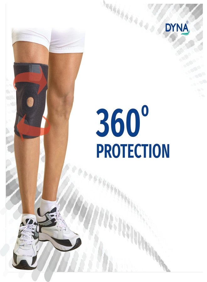 Dyna Knee Wrap Open Patella-Knee Cap with Open Patella Design for Keeping Patella in Position- Knee Cap/Knee Support with Wrap Around Style for Easy Application-Active Wear-Universal - Image 3