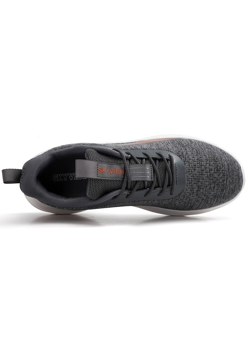 Sky View SKY VIEW Athlesiure Running Shoes for Men Non Slip and Lightweight Walking Sneakers Breathable For Work, Shopping, Gym & Travel Fashion Sport Shoes Dark Grey  - Image 5