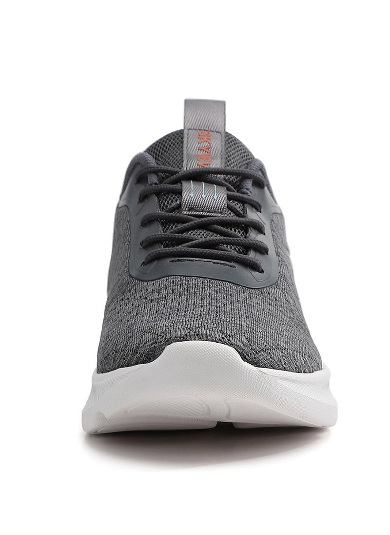 Sky View SKY VIEW Athlesiure Running Shoes for Men Non Slip and Lightweight Walking Sneakers Breathable For Work, Shopping, Gym & Travel Fashion Sport Shoes Dark Grey  - Image 3