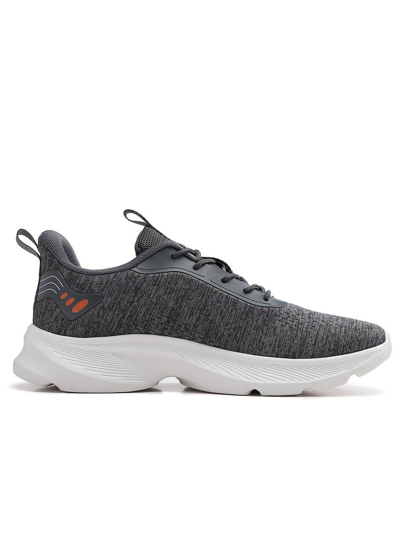 Sky View SKY VIEW Athlesiure Running Shoes for Men Non Slip and Lightweight Walking Sneakers Breathable For Work, Shopping, Gym & Travel Fashion Sport Shoes Dark Grey  - Image 2