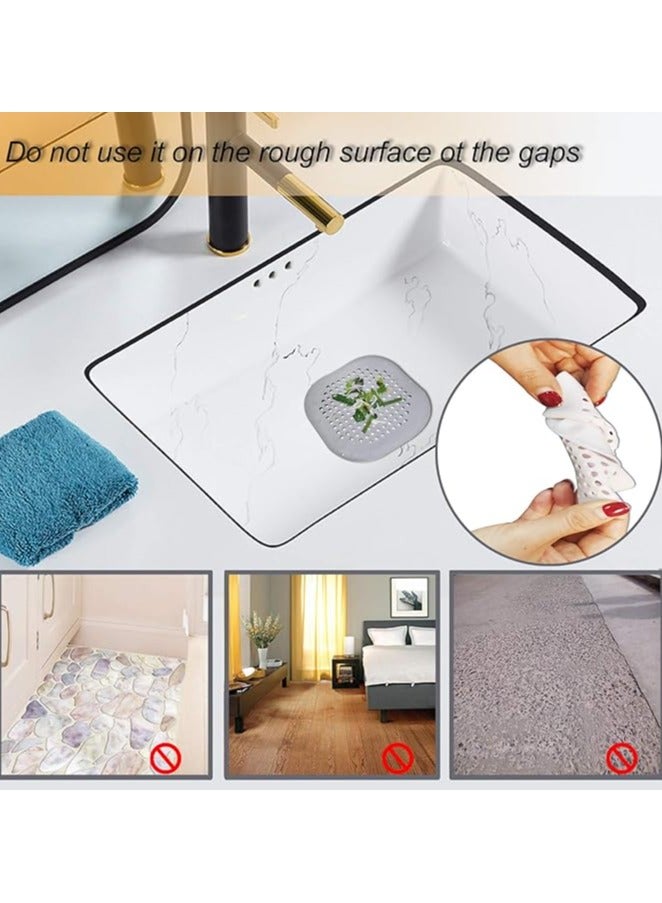 MIRFA Silicon Hair Catcher Drain Cover with Suction Cups - Grey (Pack of 2) - Image 3