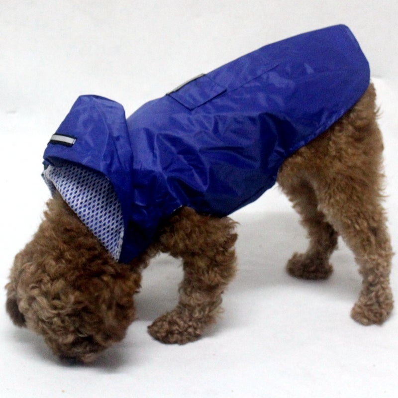 Reflective Waterproof Pet Raincoat for Large Dogs, Hooded, Polyester, Multiple Sizes and Colors - Image 5