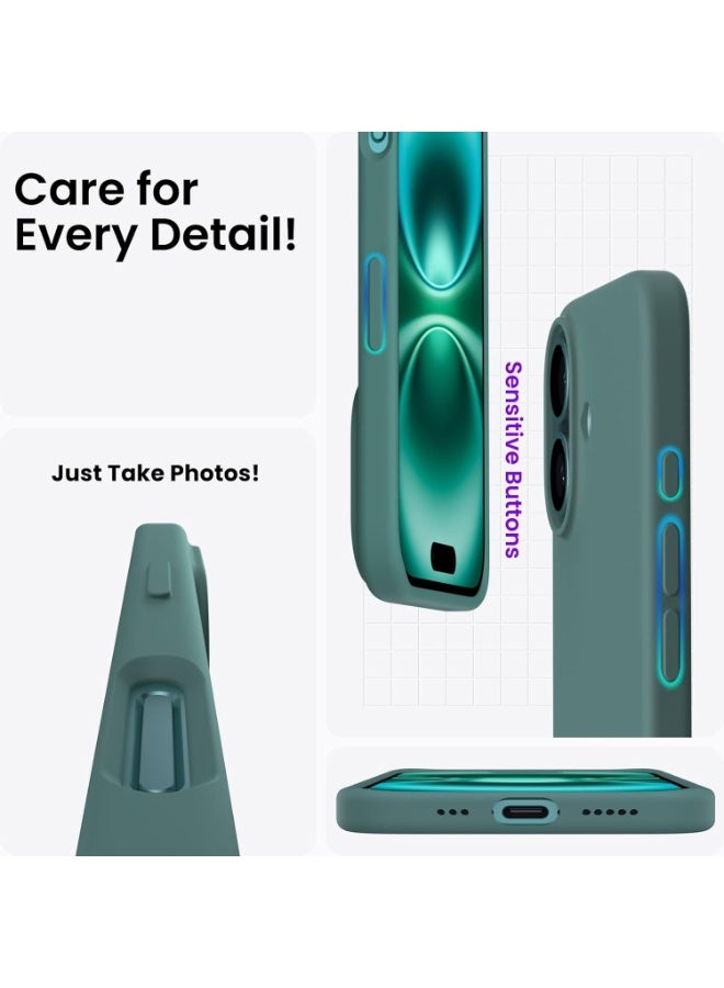 Case for iPhone 17 Soft Liquid Silicone Gel Case Full Body Shockproof Protection Matte Finish Cover Soft Microfiber Lining Cushion Slim Back Case for iPhone 17 - Image 3