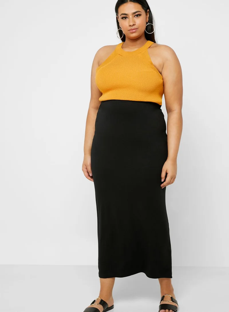 Simply Be Jersey Tube Maxi Skirt