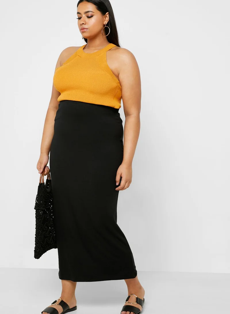 Simply Be Jersey Tube Maxi Skirt