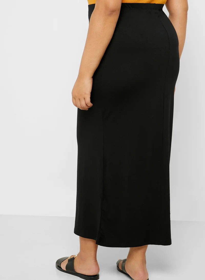 Simply Be Jersey Tube Maxi Skirt