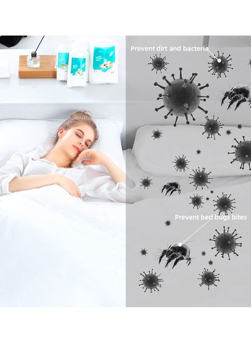 Disposable Bed Sheets Travel Bedding Set Portable 4 Pack for Hotel One Time Bedsheet - Image 3
