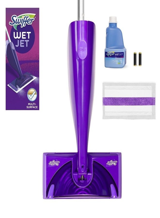 Procter & Gamble Swiffer WetJet Mopping Kit, 10 Mopping Pads, 6 Heavy Duty & 4 Original (49886) - Image 1