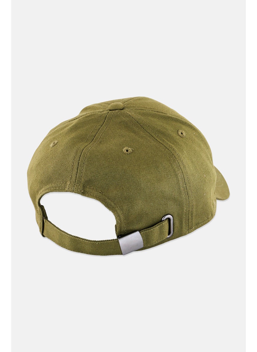 Jack Jones Men Embroidered Logo Adjustable Cap, Olive  - Image 2