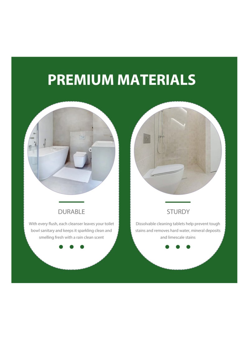 Toilet Bowl Cleaner Effervescent Tablet Toilet Cleaning Effervescent Cubes Fresh Scent for All-Around Cleanliness Long Lasting Freshness and Brilliant Shine Removes Hard Water (2 Boxes) - Image 2
