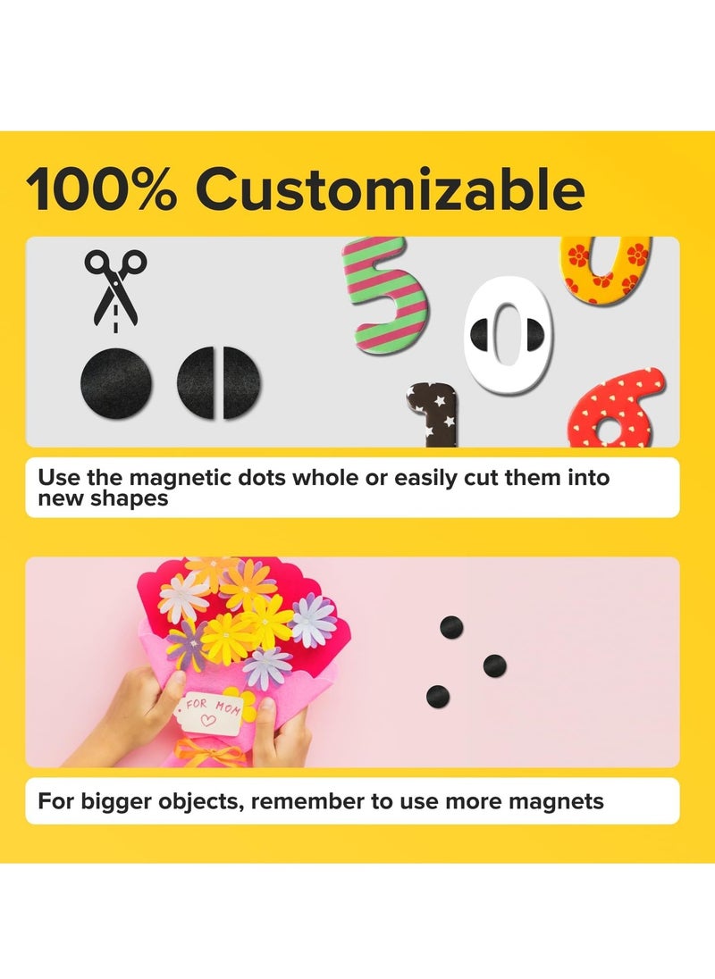 RATSAW 100 Pieces Magnetic Dots Round Magnets with 3M Strong Self Adhesive Backing Perfect for DIY Art Projects whiteboards and Fridge Magnet Circles 18mm Diameter  - Image 3