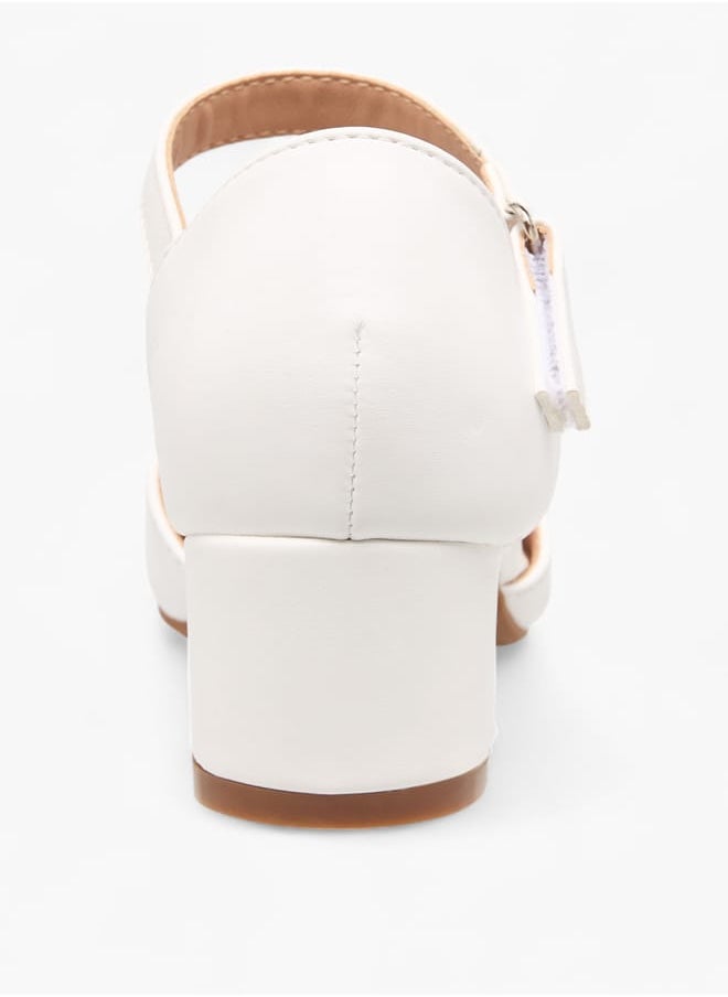 Flora Bella By Shoexpress Girls Butterfly Accent Ballerinas With Hook And Loop Closure  - Image 5