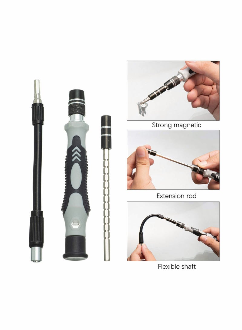 Excefore 115 in 1 Precision Screwdriver Set, Magnetic Mini Screwdriver Set DIY Hand Work Repair Tools Kit for iPhone, Laptop, PC, Watch, Gl and Other Electronics, Small Screwdriver Kit with Case - Image 5