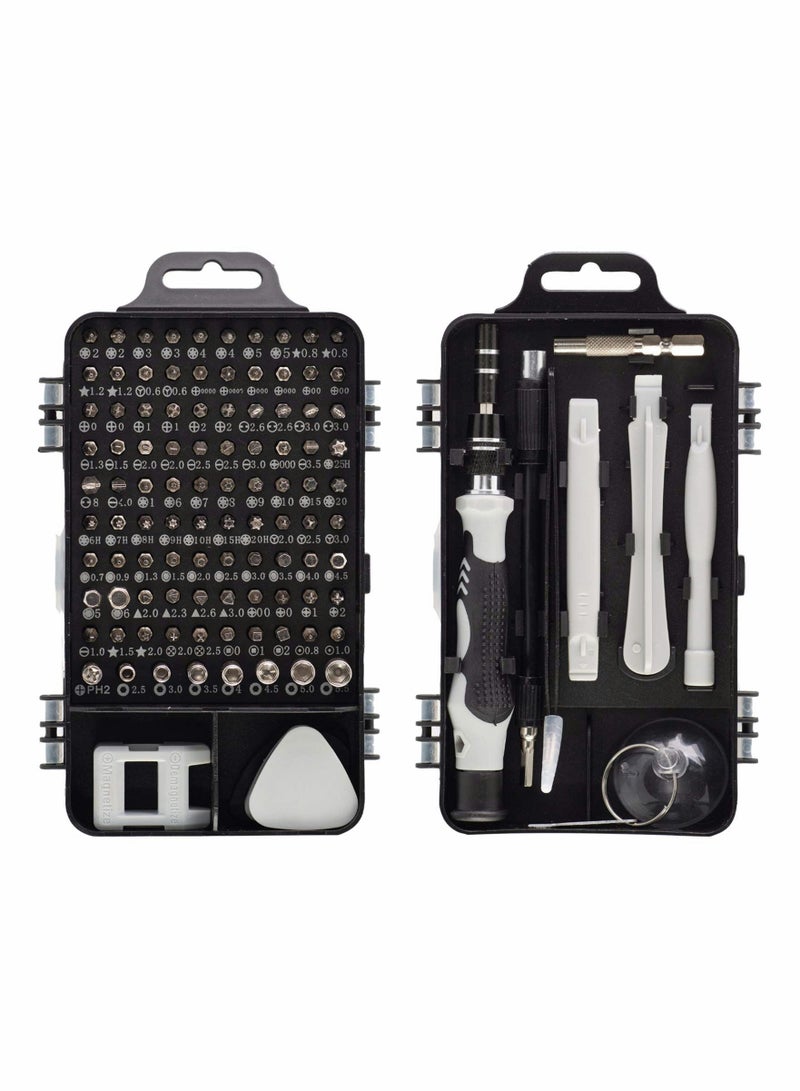 Excefore 115 in 1 Precision Screwdriver Set, Magnetic Mini Screwdriver Set DIY Hand Work Repair Tools Kit for iPhone, Laptop, PC, Watch, Gl and Other Electronics, Small Screwdriver Kit with Case - Image 1