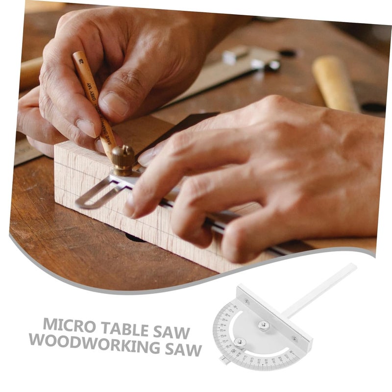 Circular Saw Angle Gauge Woodworking Protractor Tool for Precise Angle Measurement Carpentry and DIY Projects Compact Design for Easy Use and Storage - Image 4