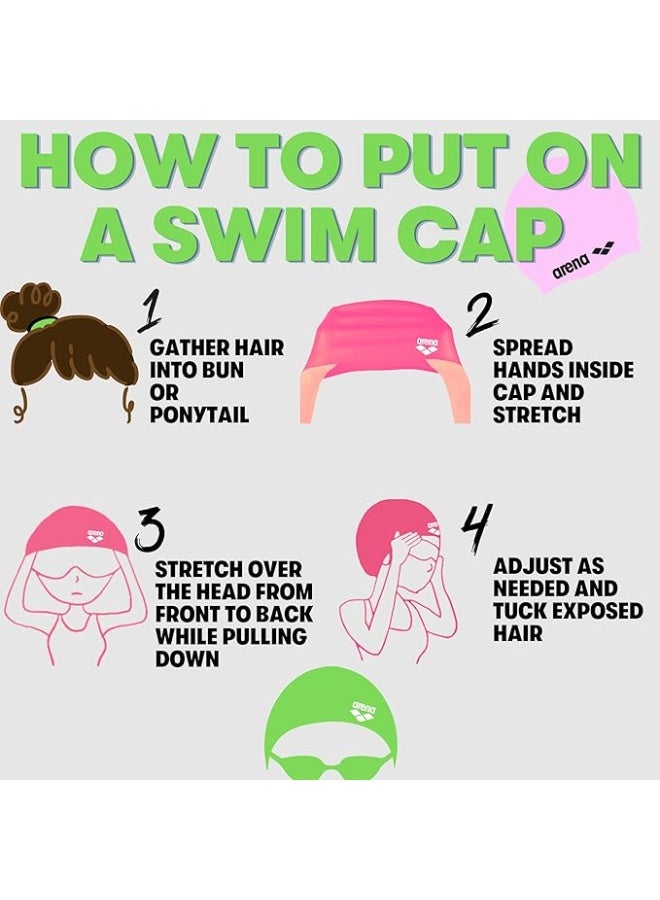 أرينا بونيه سباحة Arena سيليكون حريمي بتصميم زهور – لون كحلي - Image 3