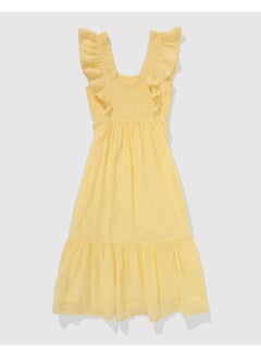 Aerie Aerie Smocked Ruffle Midi Dress  - Image 2