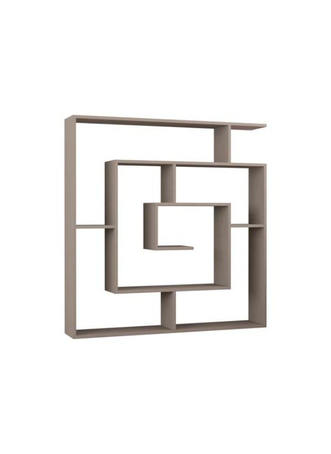 Mourah Home - Labirent Bookcase - Light Mocha - 2 Years Warranty - Image 1