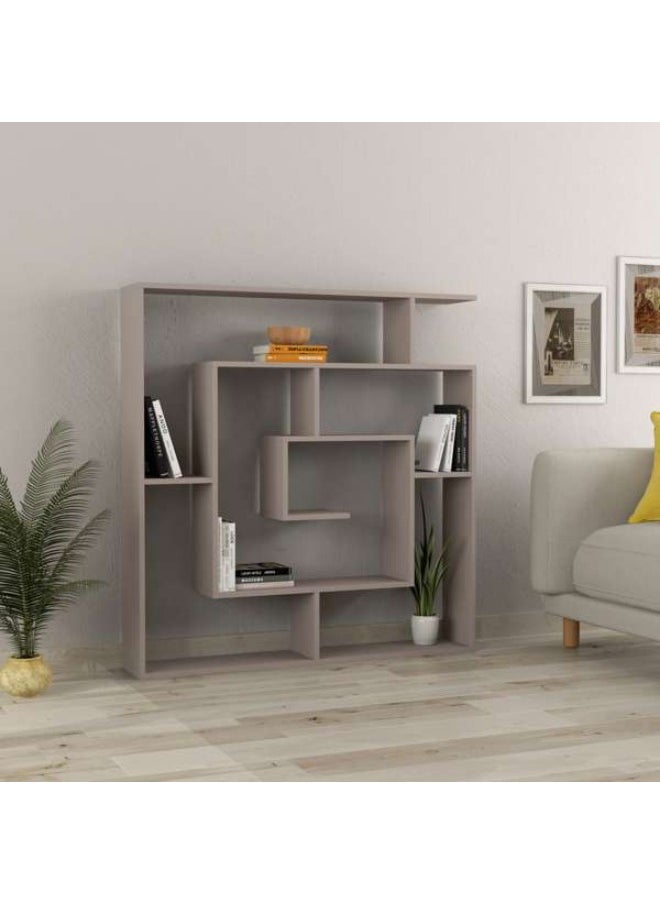 Mourah Home - Labirent Bookcase - Light Mocha - 2 Years Warranty - Image 1