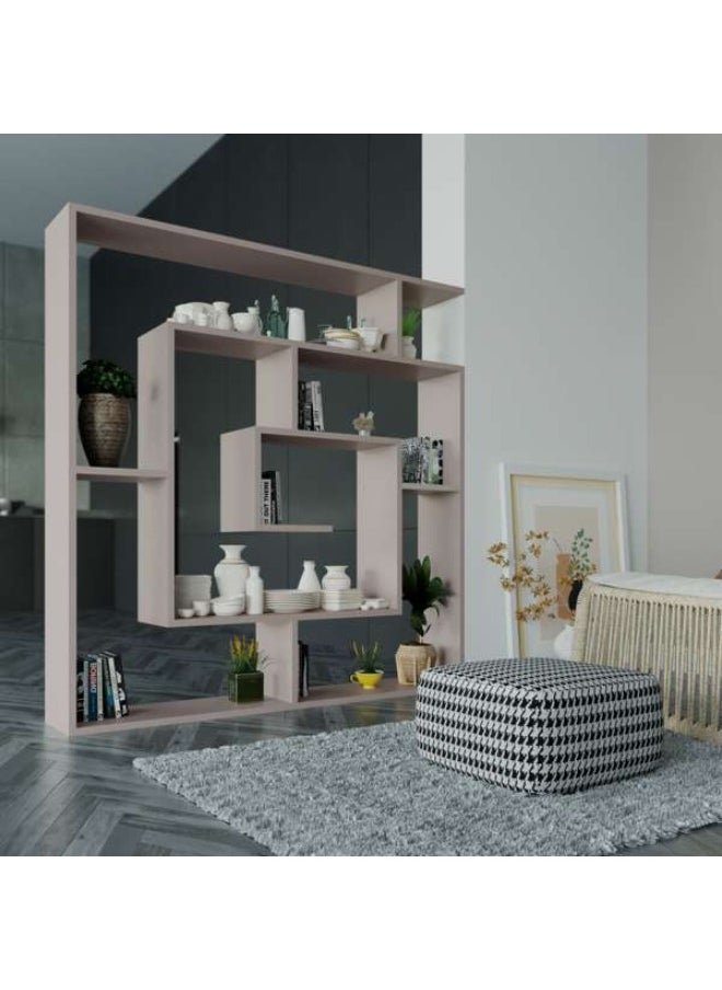 Mourah Home - Labirent Bookcase - Light Mocha - 2 Years Warranty - Image 1