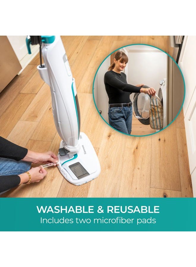 Kenmore SM2060 S200 Series Steam Mop for Floor Cleaning with Easy Scrubber & 2pcs Washable Pads, 2 Modes, Quick-Heating, Lightweight for Hardwood and Tile - Image 4