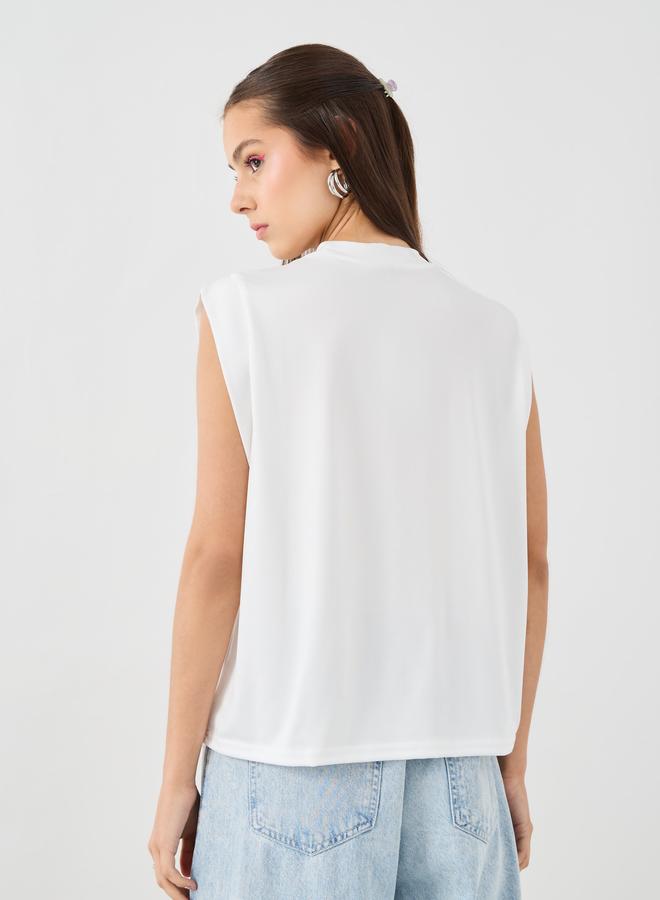 Take Two Take Two Embellished Crew Neck Sleeveless Top  - Image 5