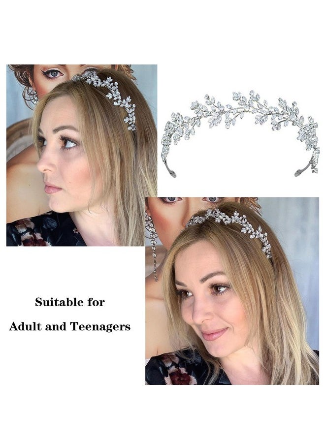 Jorsnovs - Fashion Bridal Headpieces For Wedding Bride Hair Accessories Cubic Zirconia Headbands For Women Cz Birthday Gifts - Image 1