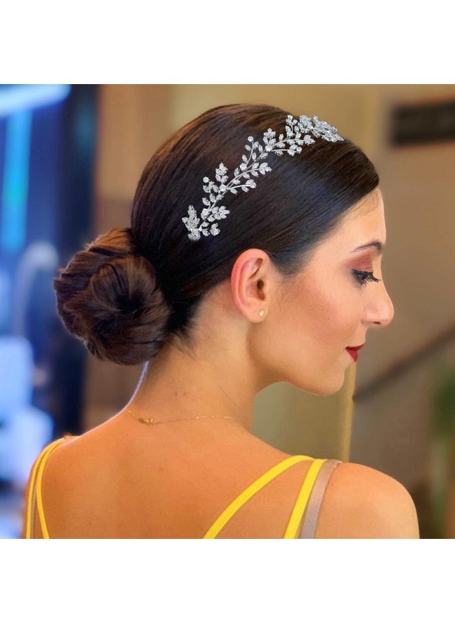 Jorsnovs - Fashion Bridal Headpieces For Wedding Bride Hair Accessories Cubic Zirconia Headbands For Women Cz Birthday Gifts - Image 1
