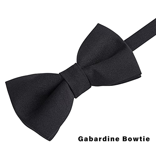 WELROG Classic Pre-Tied Bow Tie for Children & Adults Solid Color Adjustable Bowtie Gabardine Material - Image 5