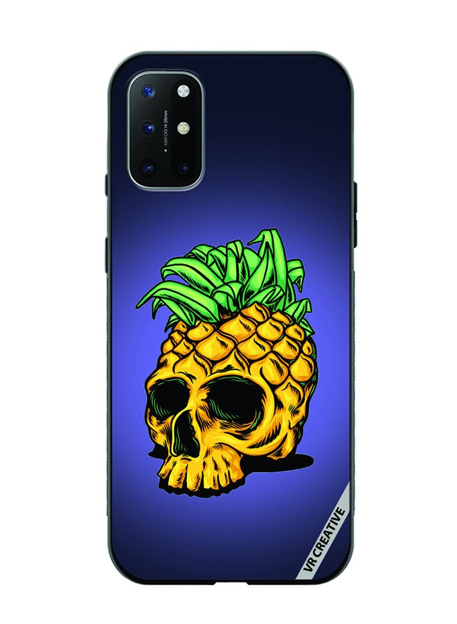 VR CREATIVE Protective Case Cover For OnePlus 8T Pineapple Skull Design Multicolour - Image 1