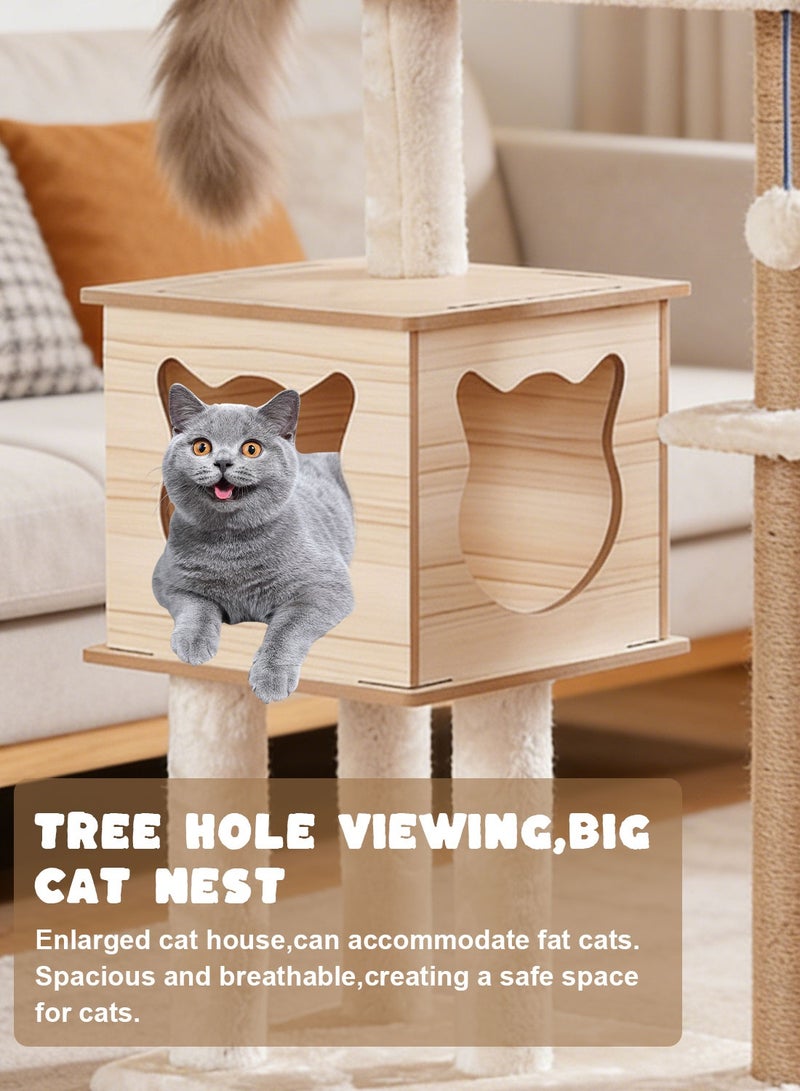 كيدل شجرة القط برج القط الخدش مع لعبة القط - Image 2