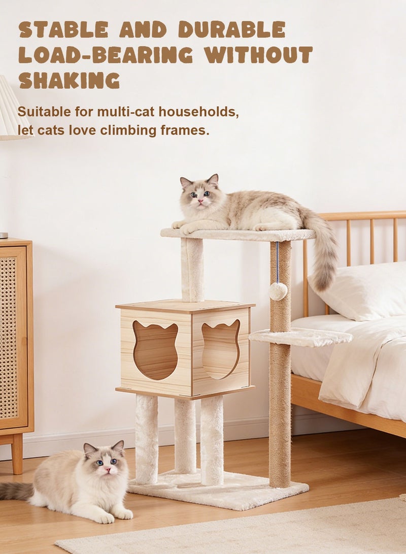 كيدل شجرة القط برج القط الخدش مع لعبة القط - Image 4