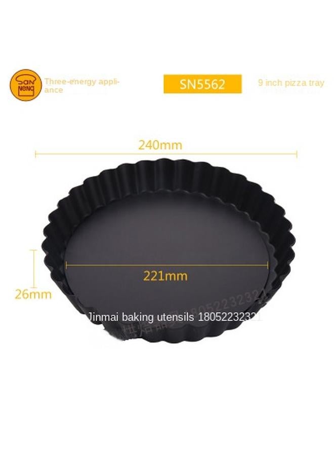 Bluejw GZ6M Baking Mold 6 Inch 8 Inch 9 Inch Live Bottom Chrysanthemum Pie Plate Hard Pizza Plate Cake Baking Pan Pizza Tray - Image 1