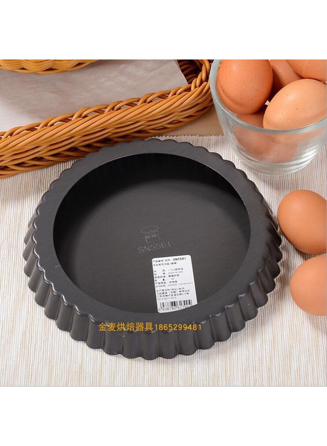 Bluejw GZ6M Baking Mold 6 Inch 8 Inch 9 Inch Live Bottom Chrysanthemum Pie Plate Hard Pizza Plate Cake Baking Pan Pizza Tray - Image 2