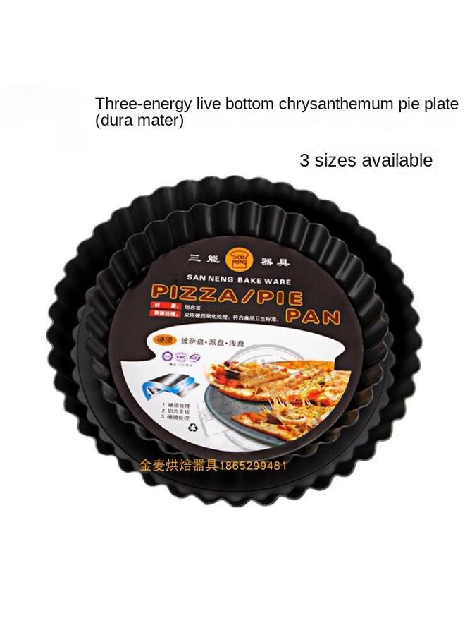 Bluejw GZ6M Baking Mold 6 Inch 8 Inch 9 Inch Live Bottom Chrysanthemum Pie Plate Hard Pizza Plate Cake Baking Pan Pizza Tray - Image 3